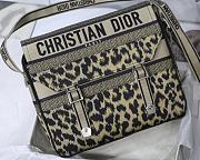 Dior Camp New Messenger Bag Leopard Print M1291 Size 27x28x11cm - 6