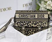 Dior Camp New Messenger Bag Leopard Print M1291 Size 27x28x11cm - 3