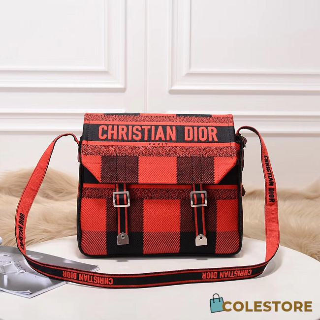 Dior Camp New Messenger Bag Red M1291 Size 27x28x11cm - 1