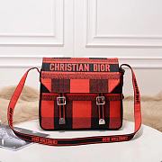 Dior Camp New Messenger Bag Red M1291 Size 27x28x11cm - 1