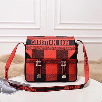 Dior Camp New Messenger Bag Red M1291 Size 27x28x11cm
