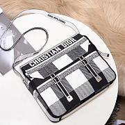 Dior Camp New Postman Black&White M1291 Size 27x28x11cm - 6