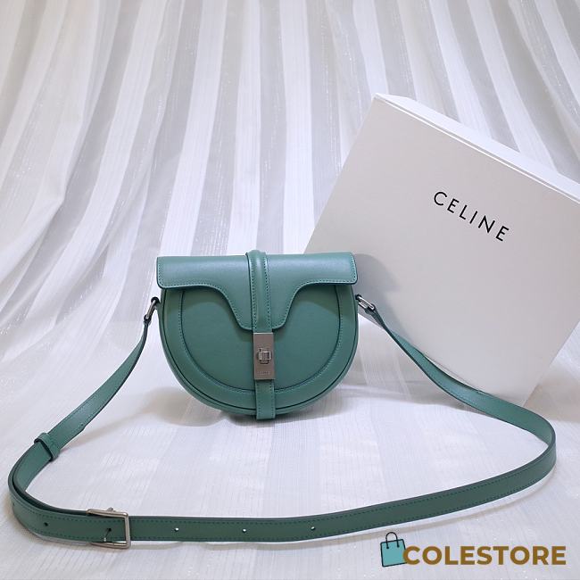 Celine Small Besace 16 Bag In Satinated Calfskin 188013 Size 19x16x4cm - 1