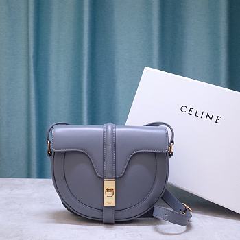 Celine Small Besace 16 Bag In Satinated Calfskin Purple 188013 Size 19x16x4cm