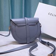 Celine Small Besace 16 Bag In Satinated Calfskin Purple 188013 Size 19x16x4cm - 2