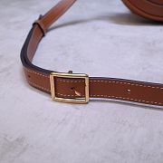 Celine Small Besace 16 Bag In Satinated Calfskin Brown 188013 Size 19x16x4cm - 5