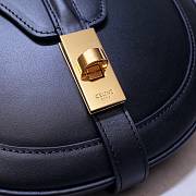 Celine Small Besace 16 Bag In Satinated Calfskin Black 188013 Size 19x16x4cm - 5
