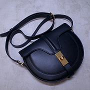 Celine Small Besace 16 Bag In Satinated Calfskin Black 188013 Size 19x16x4cm - 4