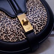 Celine Small Besace 16 Bag In Satinated Calfskin Leopard 188013 Size 19x16x4cm - 3