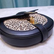 Celine Small Besace 16 Bag In Satinated Calfskin Leopard 188013 Size 19x16x4cm - 4