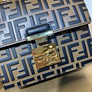 Fendi Kan l Black Leather Bag Size 19x14x9cm - 2