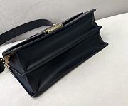 Fendi Kan l Leather Black Bag Strap Style 8BT315 25cm - 6
