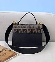 Fendi Kan l Leather Black Bag Strap Style 8BT315 25cm - 4