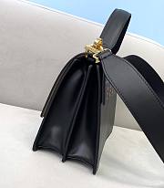 Fendi Kan l Leather Black Bag Strap Style 8BT315 25cm - 2