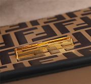 Fendi KAn I F Brown Leather Bag 8BT28 Size 25cm - 2