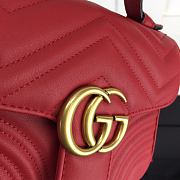 Gucci Mini GG Marmont BagRed 547260 Size 21x15.5x8cm - 5