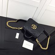 Colestore Gucci Mini GG Marmont Bag Black 547260 Size 21x15.5x8cm - 3
