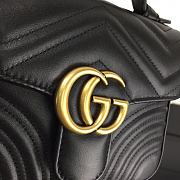 Colestore Gucci Mini GG Marmont Bag Black 547260 Size 21x15.5x8cm - 5
