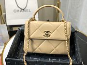 Chanel Square Layer Bag In Beige 92236 Size 25cm - 3