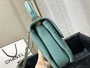 Chanel Square Layer Bag In Blue 92236 Size 25cm - 3