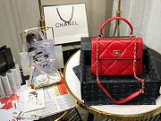 Chanel Square Layer Bag In Red 92236 Size 25cm - 1