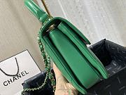 Chanel Square Layer Bag In Green 92236 Size 25cm - 4