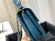 Chanel Square Layer Bag In Ocean Blue 92236 Size 25cm - 4