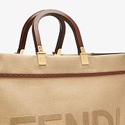 Fendi Medium Sunshine Tote Bag Cotton-Blend/Calf Leather 8BH372 - 2