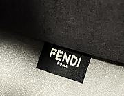 Fendi Sunshine Medium Tote Bag Grey Leather Shopper 8BH386 Size 36x13x32cm - 2