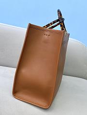 Colestore Fendi Sunshine Medium Tote Bag Brown 8BH386 Size 36x13x32cm - 3
