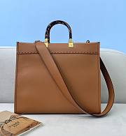 Colestore Fendi Sunshine Medium Tote Bag Brown 8BH386 Size 36x13x32cm - 6