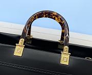 Fendi Sunshine Medium Tote Bag Black Leather Shopper 8BH386 Size 36x13x32cm - 3