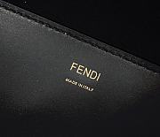 Fendi Sunshine Medium Tote Bag Black Leather Shopper 8BH386 Size 36x13x32cm - 5