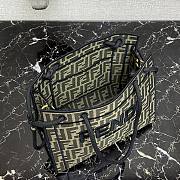 Fendi Roma Medium Tote Bag Contrasting Lines  - 3