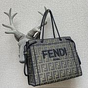 Fendi Roma Medium Tote Bag Contrasting Lines  - 2