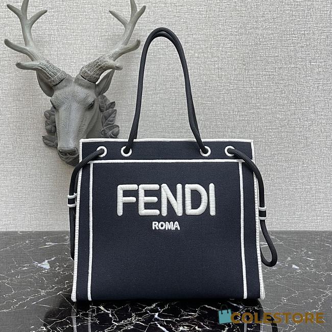 Fenacdi Roma Medium Tote Bag Natural Fabric - 1