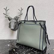 Fenacdi Roma Medium Tote Bag Natural Fabric Black Rope  - 6