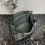 Fenacdi Roma Medium Tote Bag Natural Fabric Black Rope  - 2