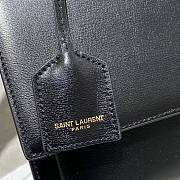 YSL Sunset Medium Smooth Leather In Black 442906 Size: 25cm - 5