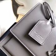 YSL Sunset Medium Smooth Leather In Grey 442906 Size: 25x18x5cm - 4