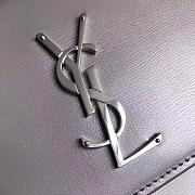 YSL Sunset Medium Smooth Leather In Grey 442906 Size: 25x18x5cm - 5