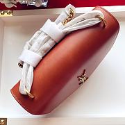 YSL Sunset Medium Smooth Leather In Orange 442906 Size: 25x18x5cm - 5