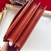 YSL Sunset Medium Smooth Leather In Orange 442906 Size: 25x18x5cm - 3