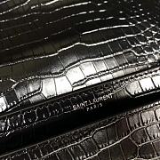 YSL Medium Sunset Bag In Shiny Crocodile-Embossed Leather 4851 - 3