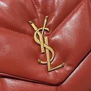 YSL LouLou Puffer Lambskin Bag In Red 5774751 Size: 35x23x13.5cm - 2