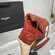 YSL Small LouLou Puffer Lambskin Bag In Red 5774751 Size: 29x17x11cm - 6