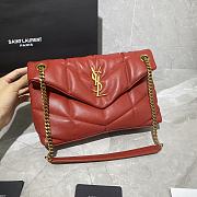YSL Small LouLou Puffer Lambskin Bag In Red 5774751 Size: 29x17x11cm - 2