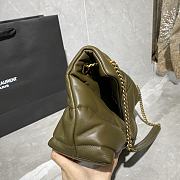 YSL Small LouLou Puffer Lambskin Bag In Green 5774751 Size: 29x17x11cm - 3