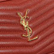 YSL Lou Camera Bag In Red Quilted Leather 612544 Size: 18×10×5cm - 6