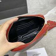 YSL Lou Camera Bag In Red Quilted Leather 612544 Size: 18×10×5cm - 2